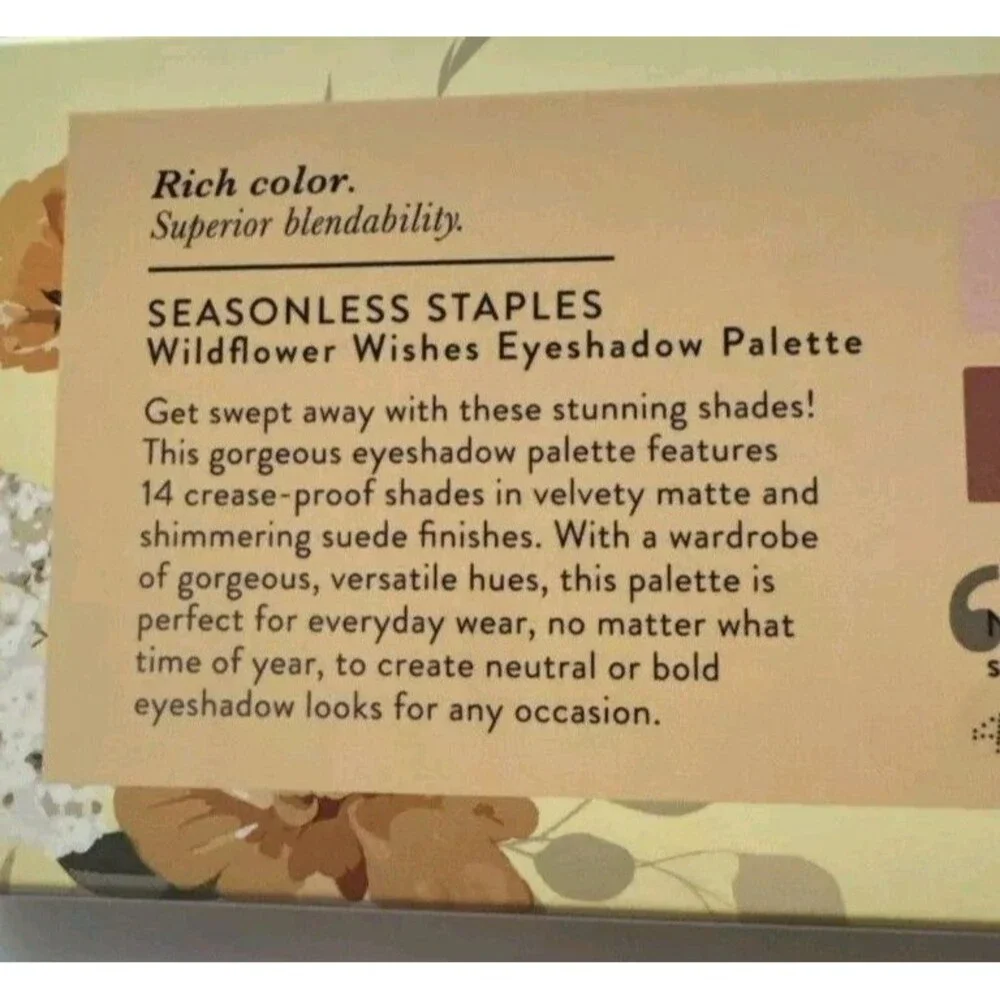Laura Geller Seasonless Staples Wildflower Wishes Eyeshadow Palette 14 Shades